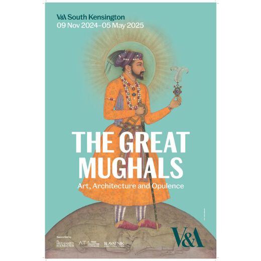 17th Century Indian Emperor Shah Jahan heroes the poster for this exhibition at V&A South Kensington